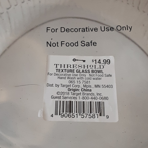 Set of 2 - Threshold Textured Glass Bowls - Picture 4 of 4